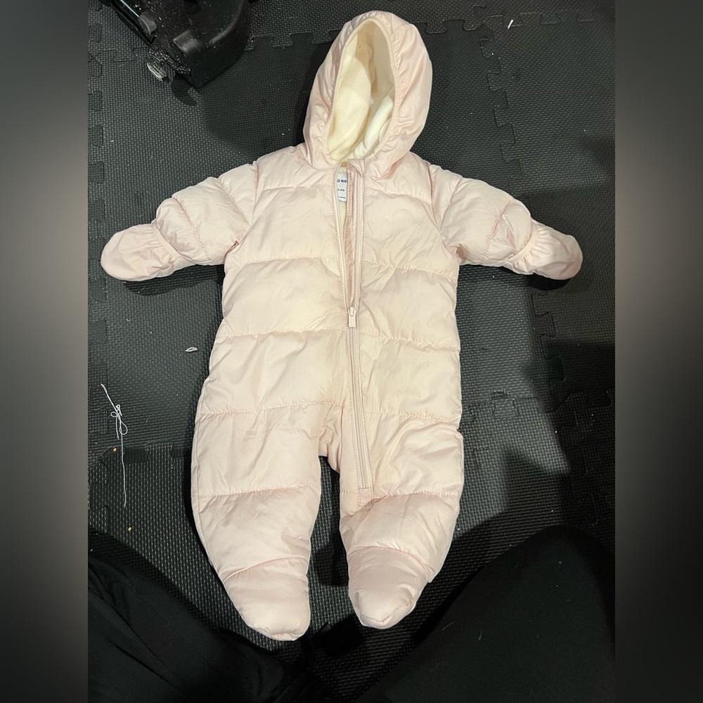 Old Navy Soft Pink Infant Snowsuit